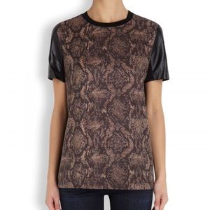 Cut25 by Yigal Azrouel Snake Print Top